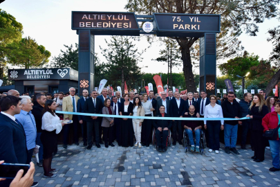 ALTIEYLÜL'DE 75. YIL PARKI YENİLENEN YÜZÜYLE HİZMETTE