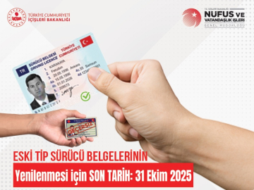 Eski Tip Ehliyetler İçin Son Uyarı: 31 Ekim'e Kadar Süre Var