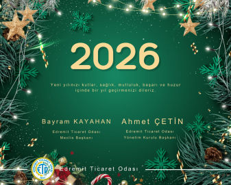 EDREMİT TİCARET ODASI YENİ YIL KUTLAMA MESAJI