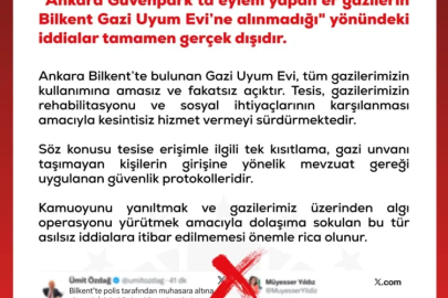 'Gazi Uyum Evi' iddialarına yalanlama